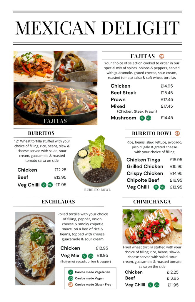 Tapas Menu Page 4